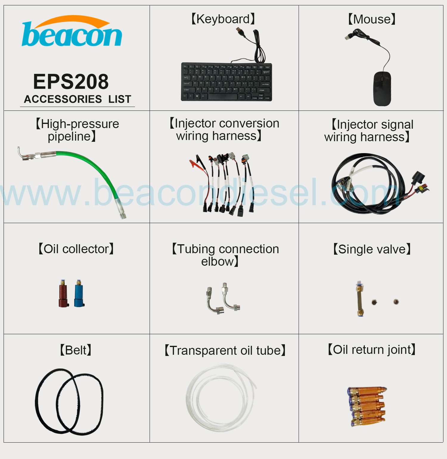 Beacon Machine Eps208 Dts208 Comprobador de inyector diésel Common Rail Eps205 Banco de prueba diésel Stand Nts200 Dts200 Eps 205 Banco de prueba