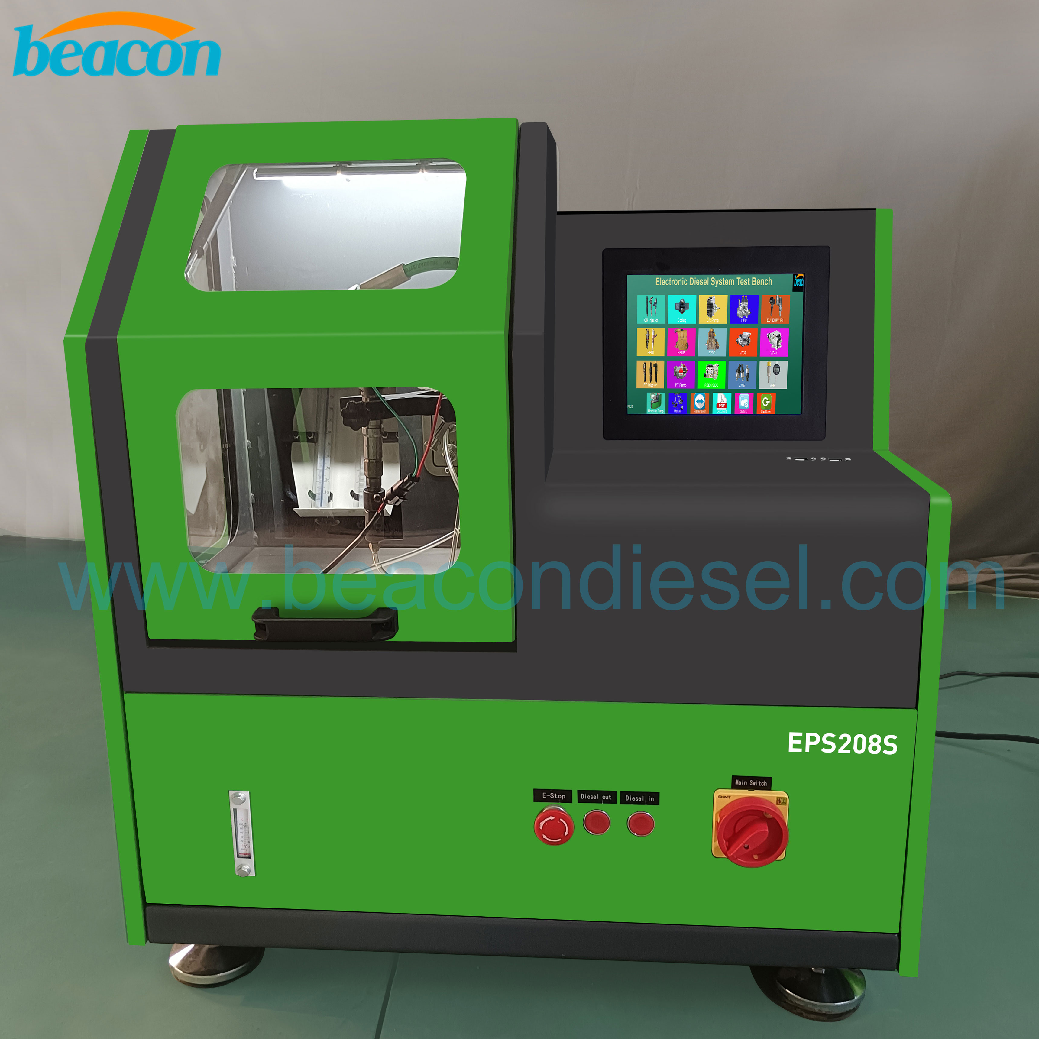 Banco de prueba de inyector Common Rail eléctrico automático EPS208S con función de codificación máquina de reparación banco de prueba de inyector