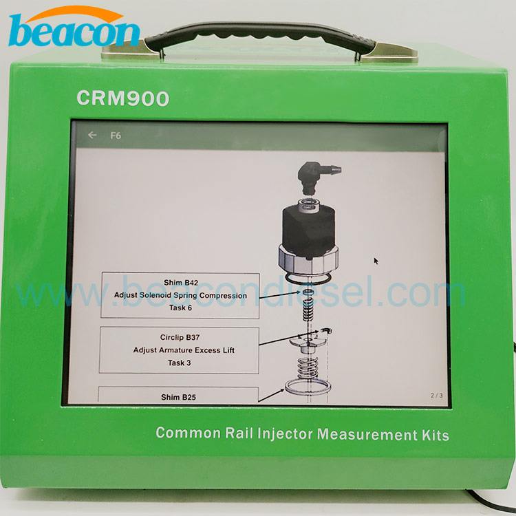 CRR920 etapa 3 medición common rail tester CRM900 3 etapas combustible diésel common rail inyector herramientas de reparación