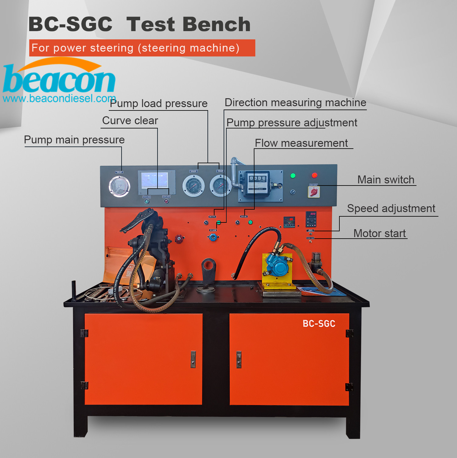 Máquina de prueba de dirección asistida electrónica BC-SGC Máquina de prueba de dirección asistida de banco de pruebas