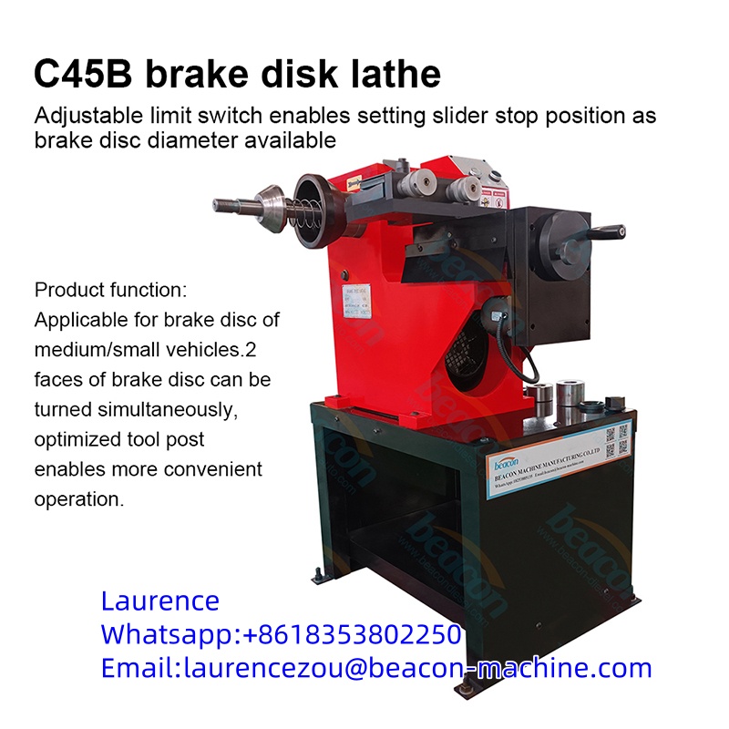 C45/C45B/C45Cl Automobile wheel hub brake disc (brake drum) grinder automatic equipment for grinding automobile car