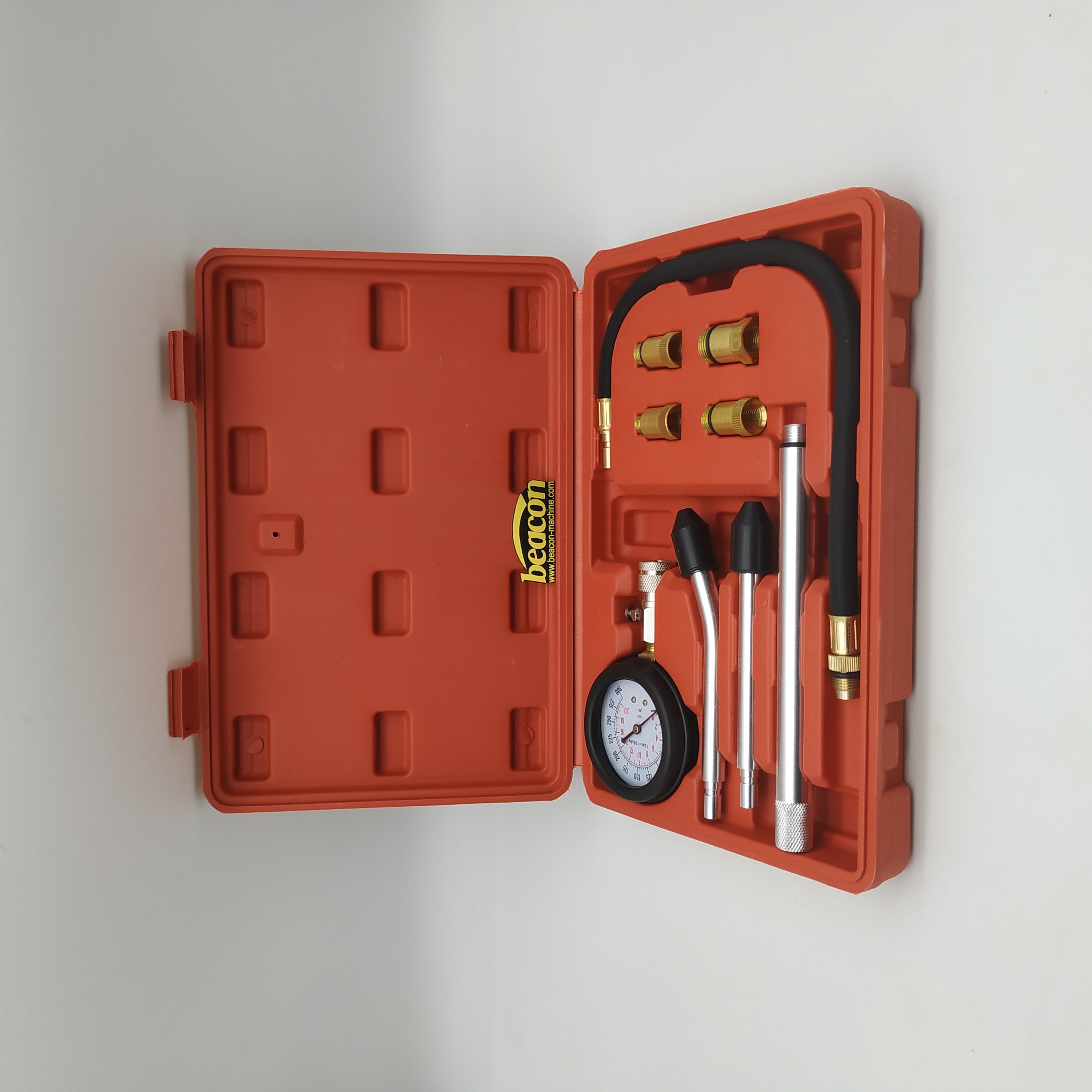 Juego de prueba de compresión del motor con manómetro de presión de cilindro simple G7-3