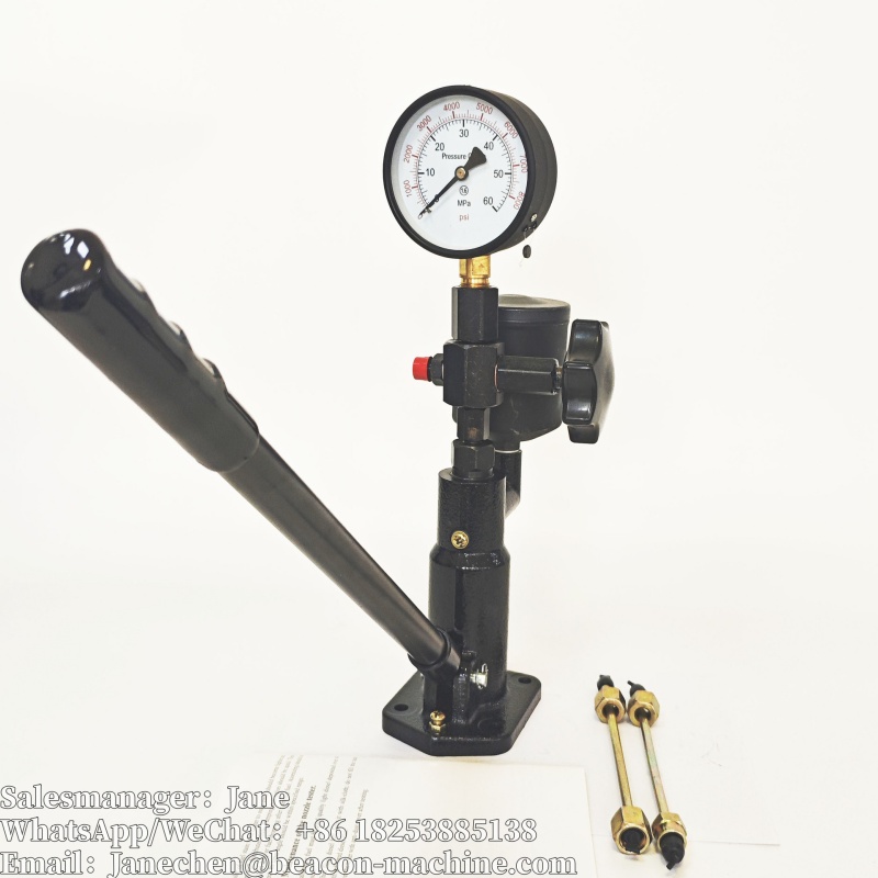 Calibrador de inyectores diésel S80H S60H PS400A Probador de inyectores de combustible Manual Bomba de refuerzo diésel Funciona con probador Common Rail