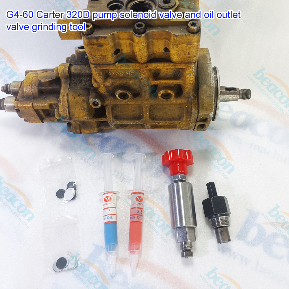 Kit de herramientas de rectificado para la válvula solenoide de la bomba Cat 320D G4-60 y la válvula de salida de aceite