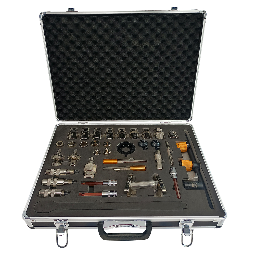 Herramienta de desmontaje de inyectores Common Rail de combustible G15-1 (38 piezas) para Bosh Denso, reparación y extracción de todo tipo de inyectores.