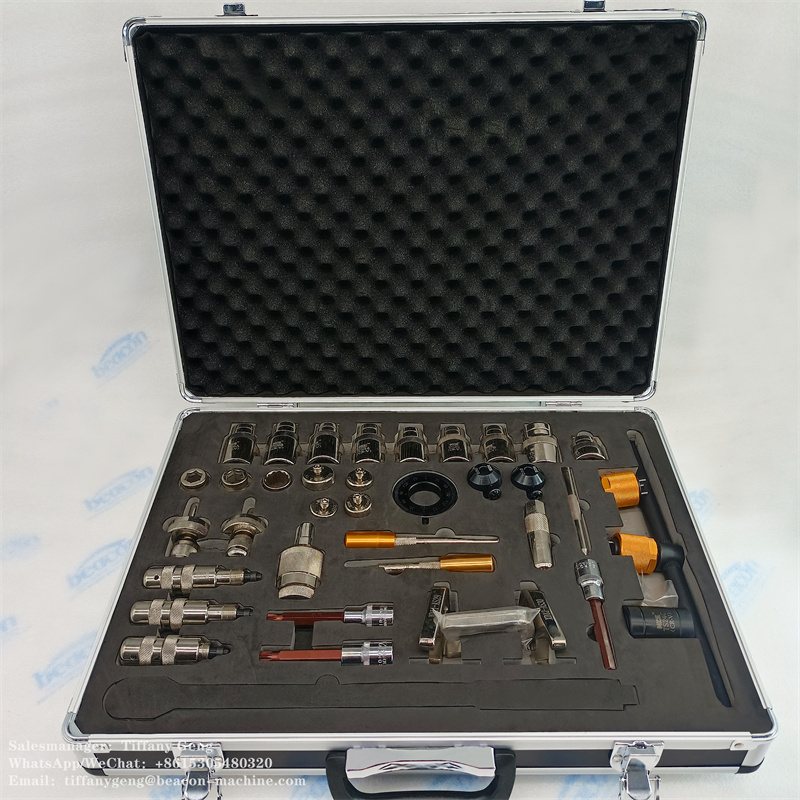 Herramienta de desmontaje de inyectores Common Rail de combustible G15-1 (38 piezas) para Bosh Denso, reparación y extracción de todo tipo de inyectores.