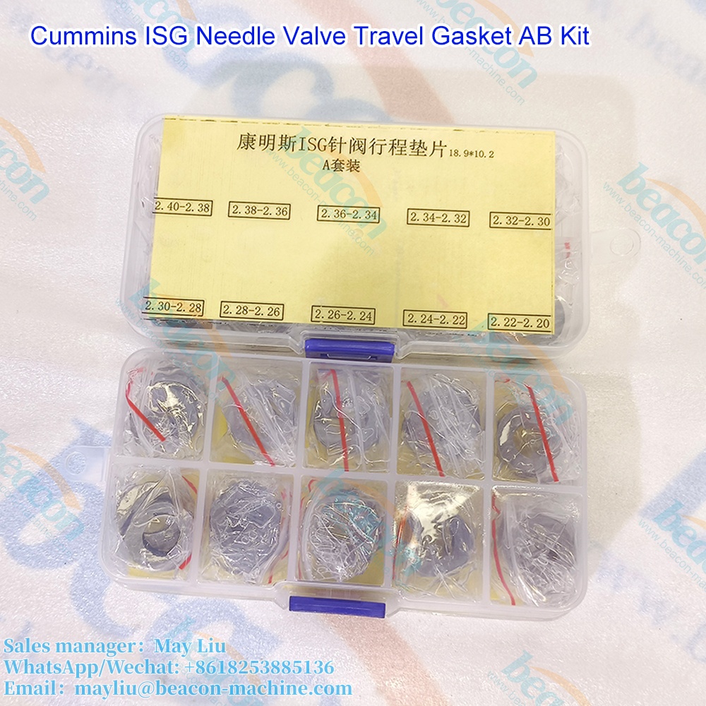 Kit de espaciador de ajuste y juntas de ajuste para inyectores Cummins