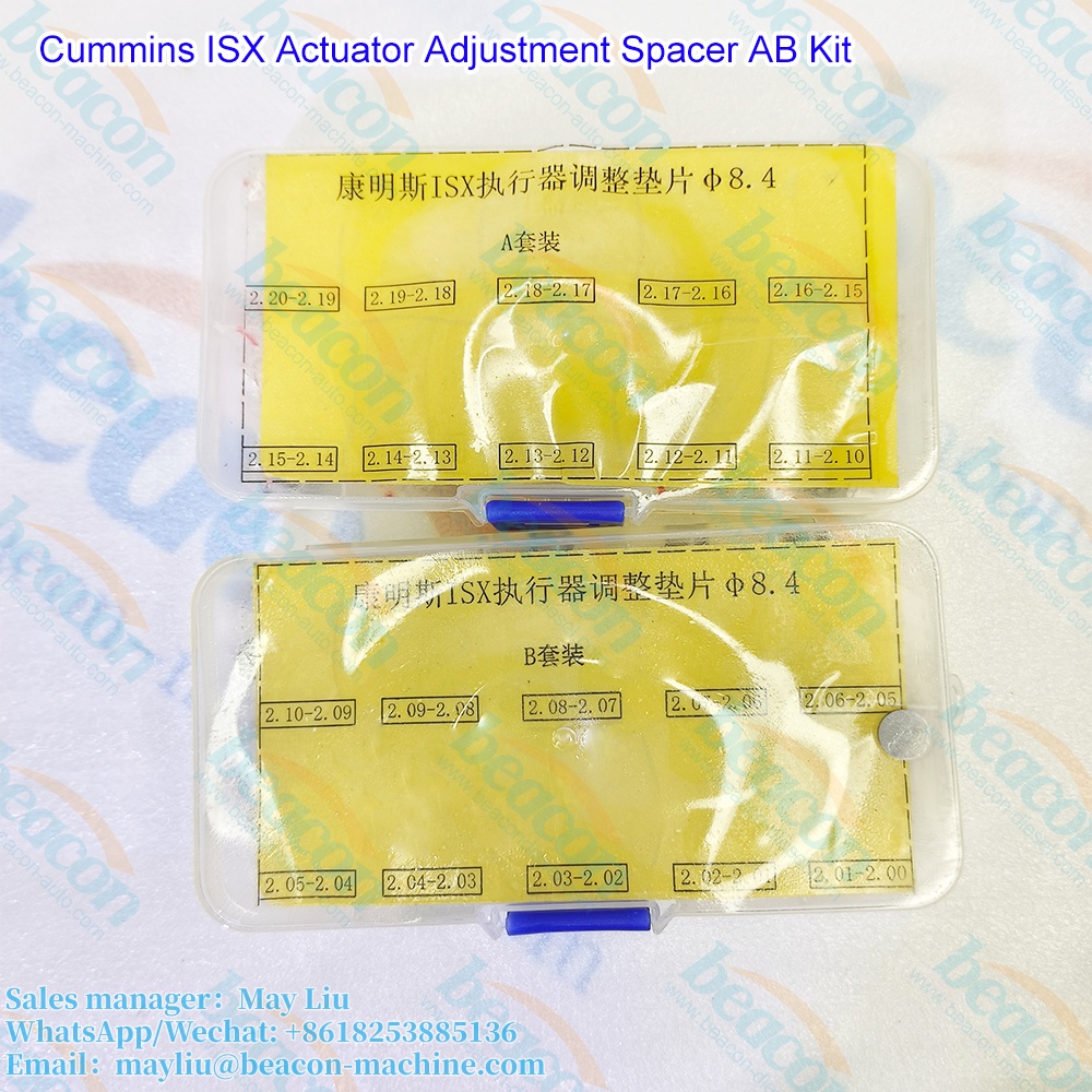 Kit de espaciador de ajuste y juntas de ajuste para inyectores Cummins