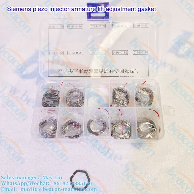 Junta de ajuste de elevación del inducido y espaciador de ajuste para inyectores Siemens