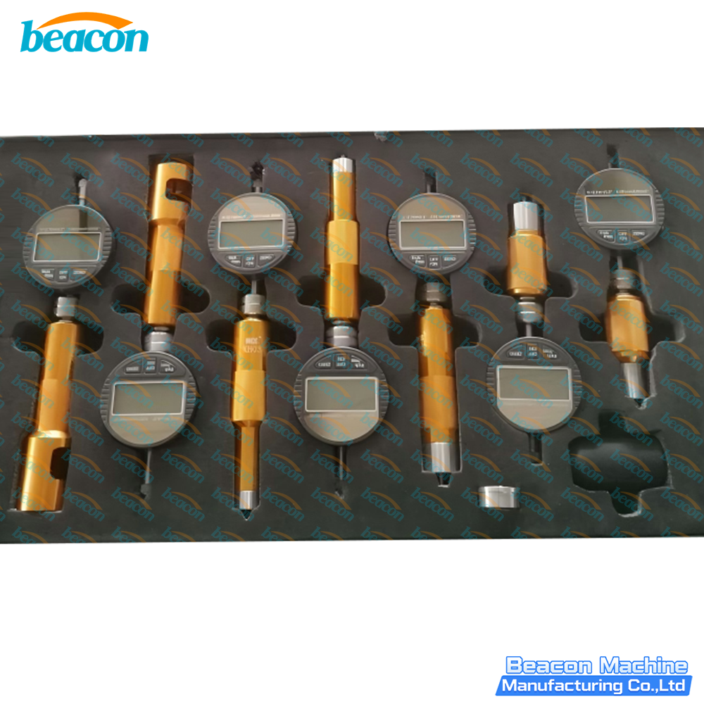 Herramienta de medición de recorrido de inyector Common Rail, comprobador de recorrido de válvula solenoide multicalibrador, herramienta de reparación de inyectores diésel