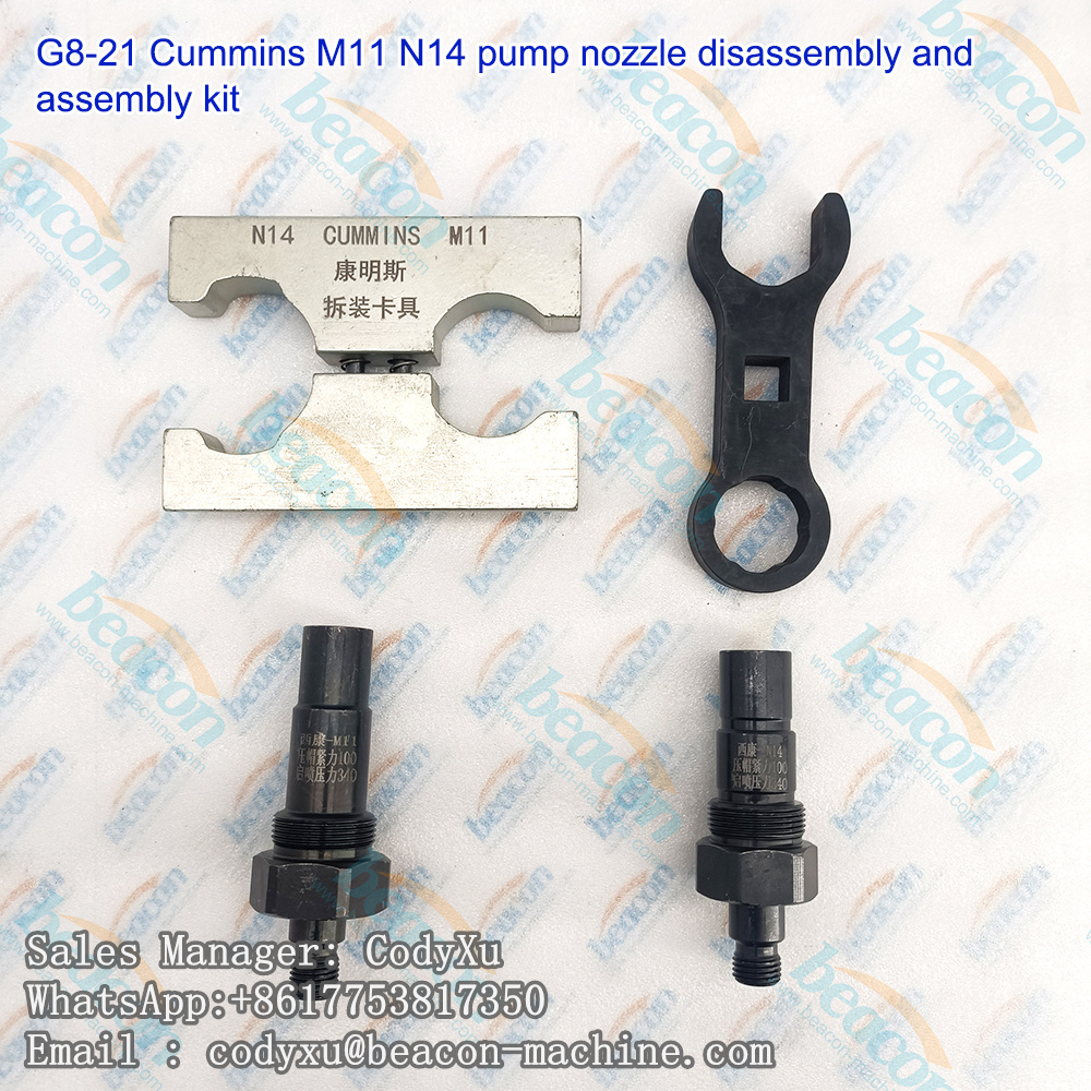 G8-21 Kit de desmontaje y montaje de boquillas de bomba de aceite para Cummins M11 N14