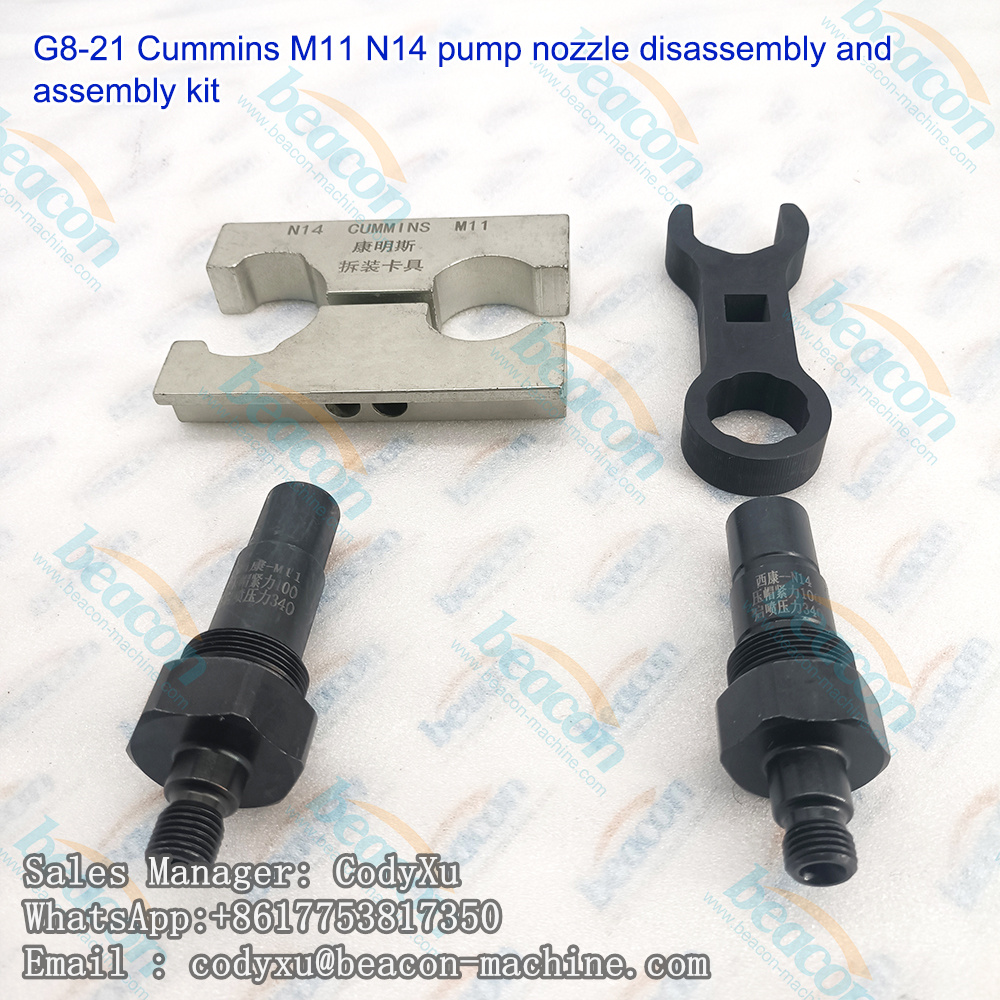 G8-21 Kit de desmontaje y montaje de boquillas de bomba de aceite para Cummins M11 N14