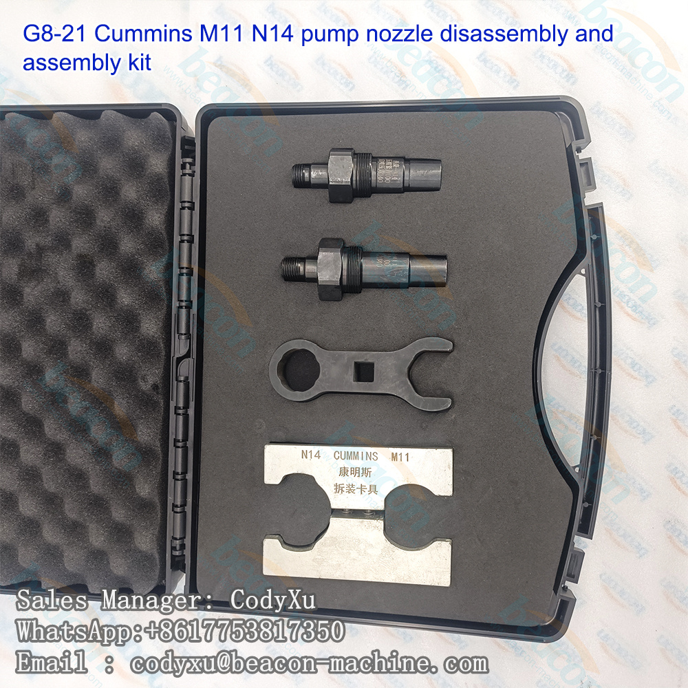 G8-21 Kit de desmontaje y montaje de boquillas de bomba de aceite para Cummins M11 N14