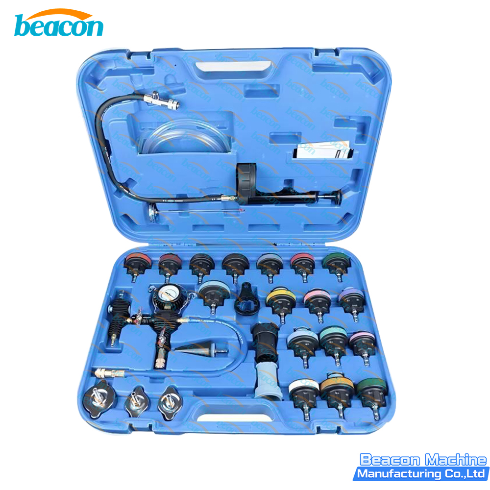 Kit de 28 piezas para comprobador de presión de refrigerante de radiador y recarga de sistema de enfriamiento por vacío G6-66