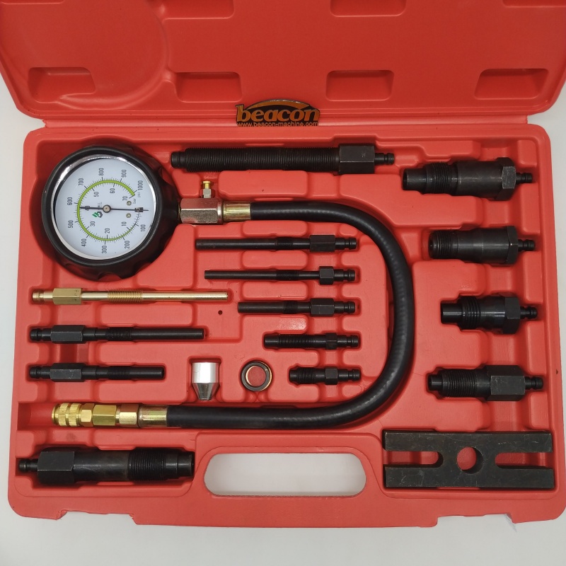 Medidor de presión de cilindros de motocicleta automotriz, herramienta de prueba de compresión de motor de alta precisión