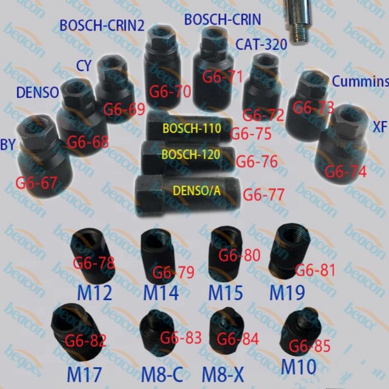 Adaptador para extractor de inyectores diésel de combustible neumático universal. Herramienta de extracción