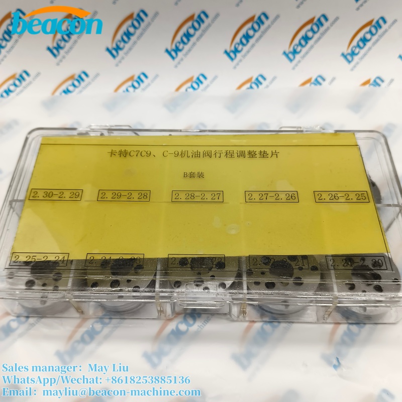 Calces de ajuste para la carrera de la válvula de aceite de los inyectores CAT C7C9 C-9