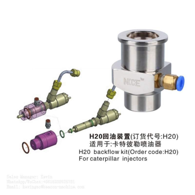 Herramienta para portainyectores Denso G3 8730 MAN Bosch dispositivo de retorno de aceite CAT abrazadera 320D