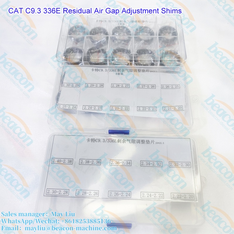 Calces de ajuste para inyectores de combustible Caterpillar C9.3/336E