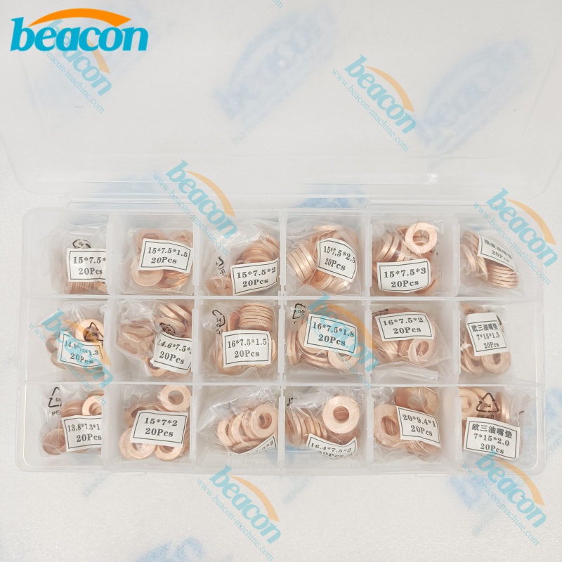 Junta de cobre para inyector de combustible