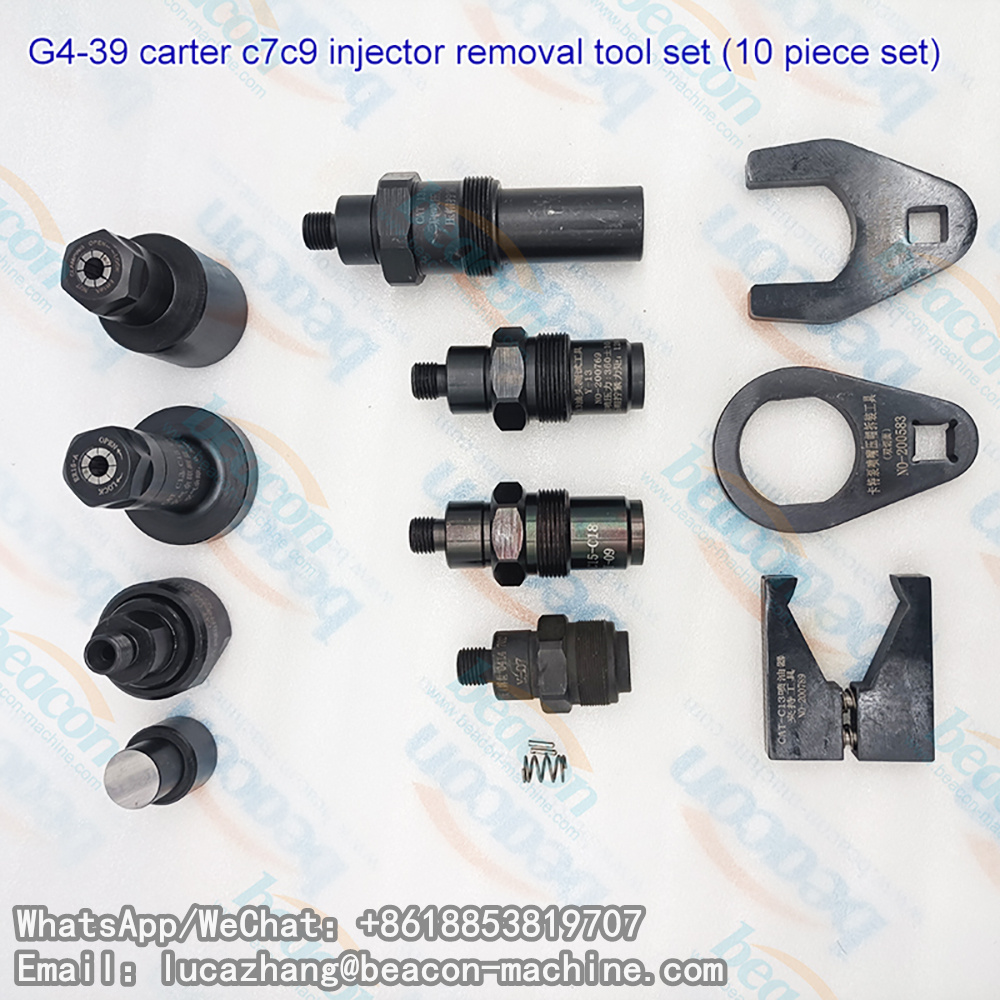 Kit de herramientas de 10 piezas para la extracción e instalación de inyectores Caterpillar C7 y C9 (G4-39).