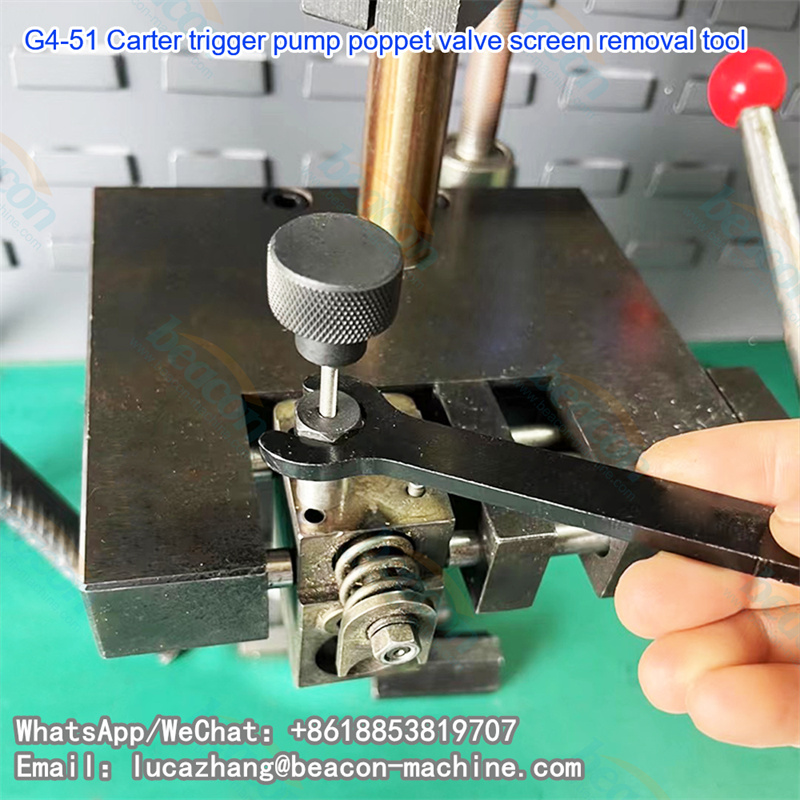 Herramienta de extracción de la rejilla de la válvula de asiento de la bomba Beacon G4-51 CAT Touch.