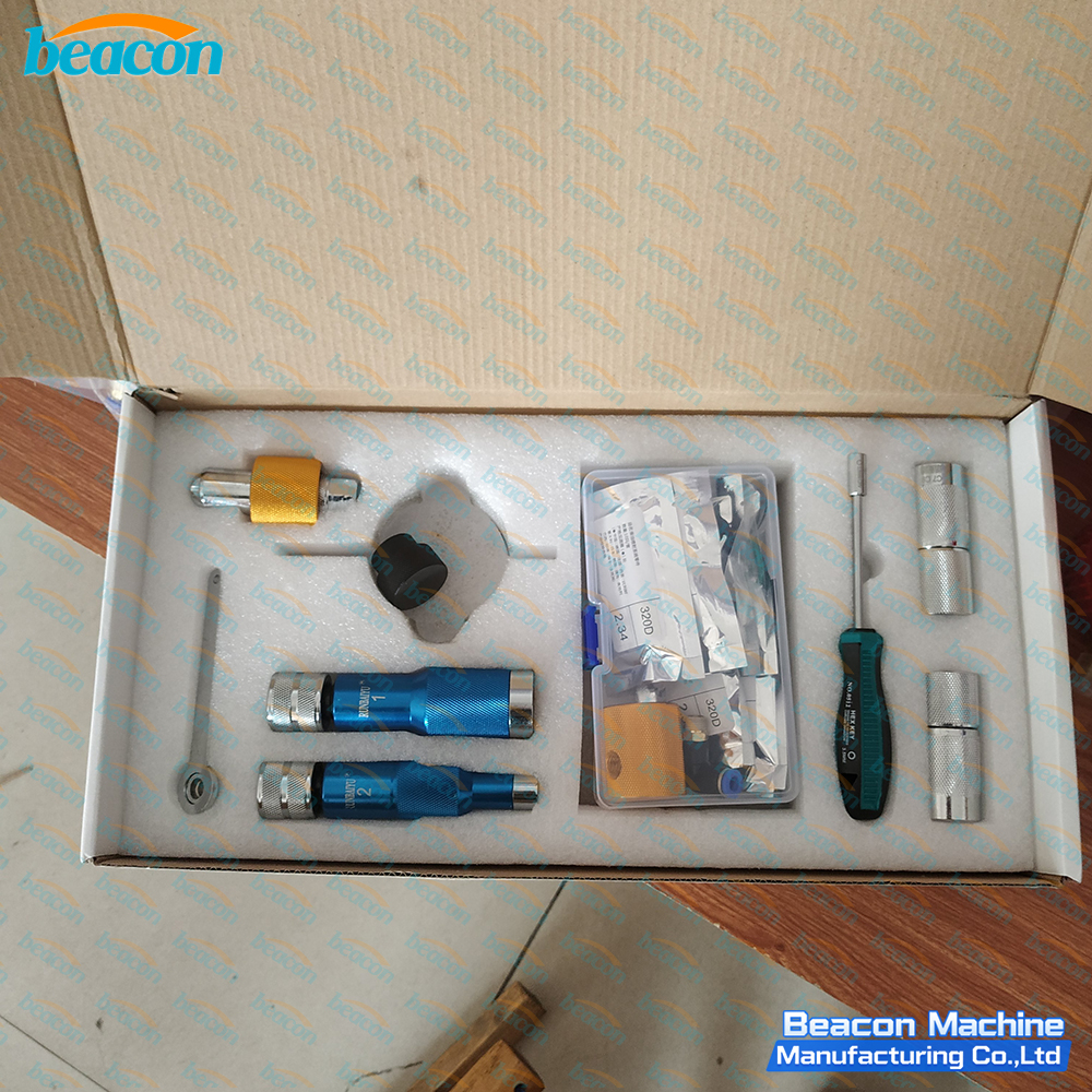 Juego de herramientas de prueba y juntas G6-29 Carter para inyectores de combustible BEACON.