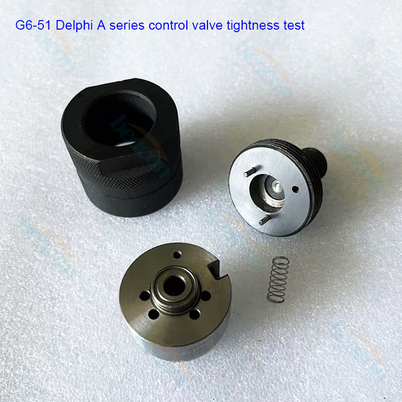 Prueba de sellado de la válvula de control G5-51 de la serie Delphi A con herramientas para inyectores BEACON CRDi.