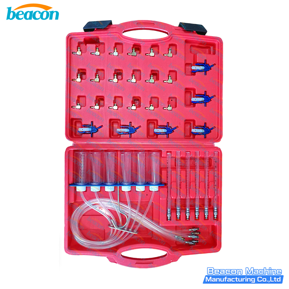 Kit de prueba de flujo de retorno para inyectores de combustible G6-41, herramientas de reparación para inyectores common rail BEACON.